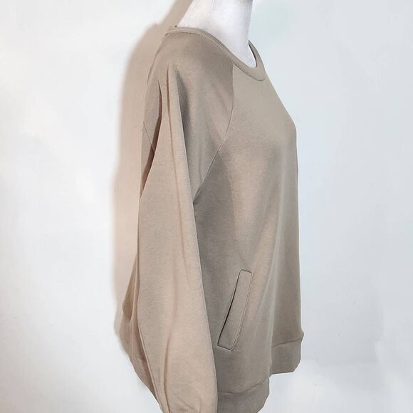 Doe and Rae Tan Oversized Pullover NWT Size Small Tan Oversized Sweatshirt - Picture 6 of 11